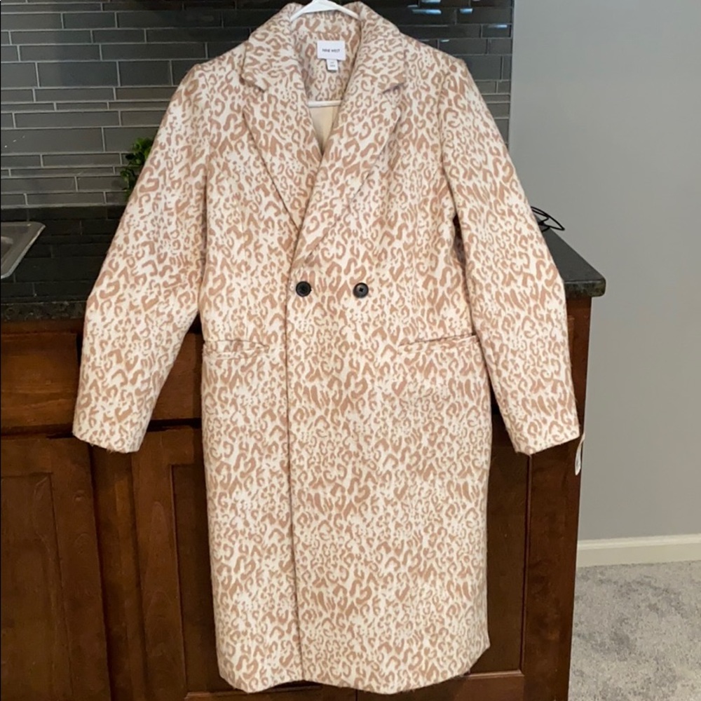 NWT Nine West Women’s Leopard Coat